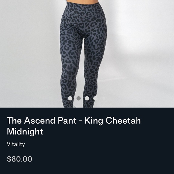 The Ascend Pant - King Cheetah Midnight NWT - Picture 2 of 6